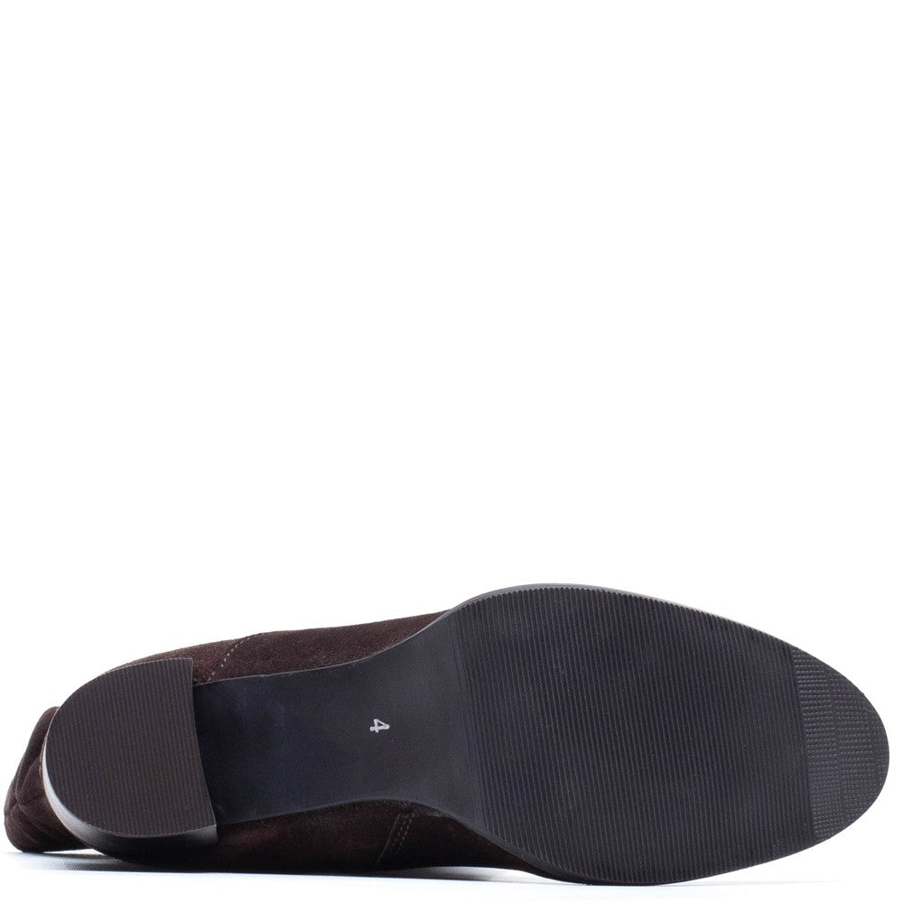 Hush Puppies Cosima Suede Ruched Boots