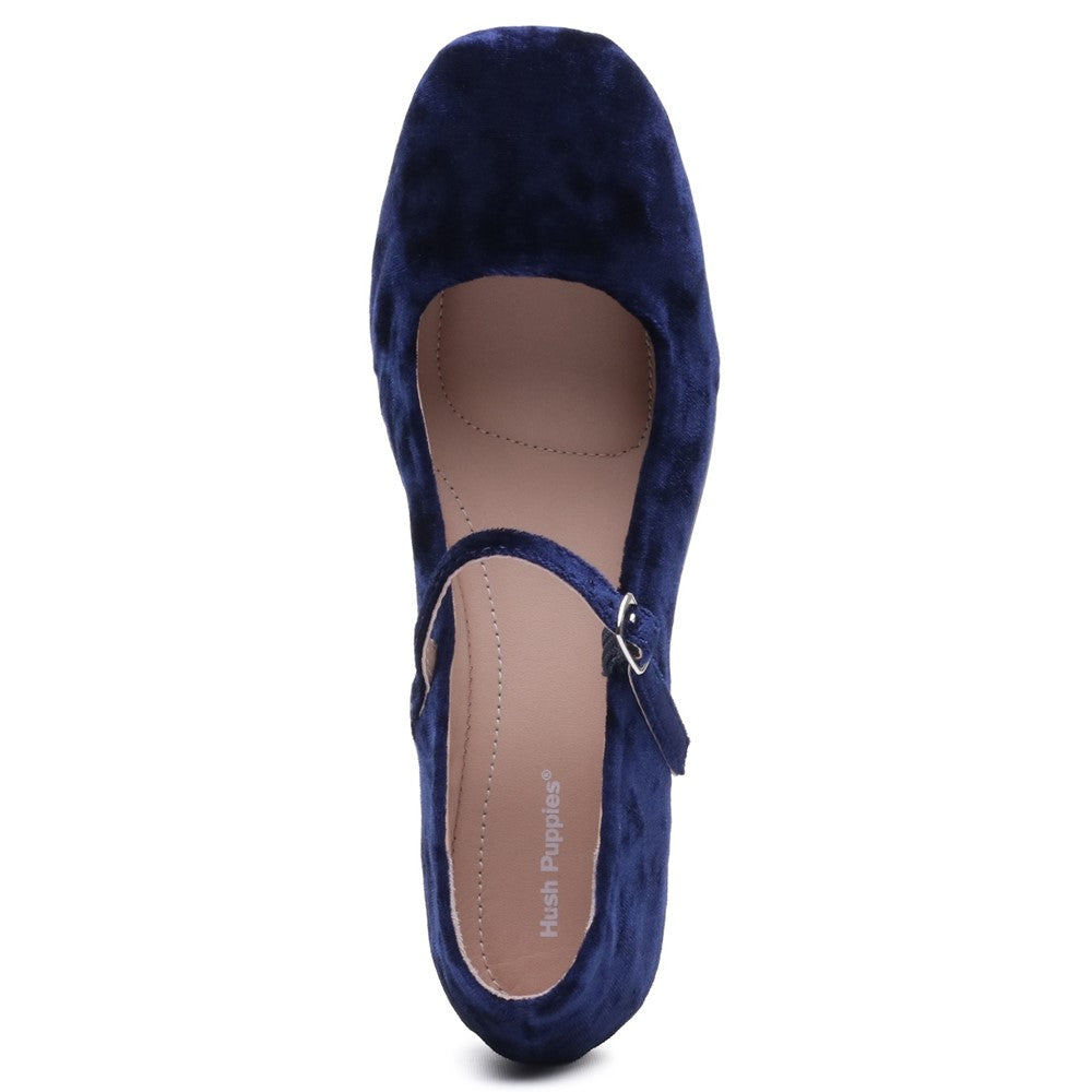 Hush Puppies Pasha Velvet Ballerinas