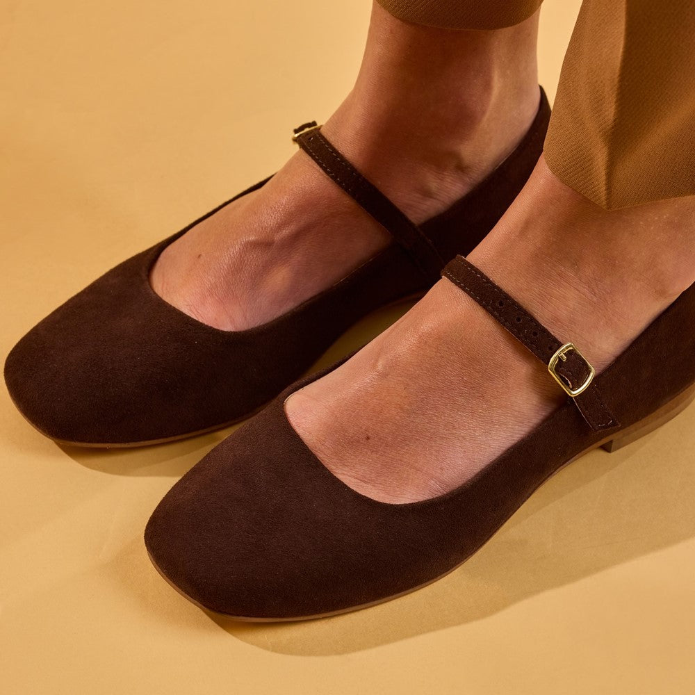 Hush Puppies Pasha Suede Ballerinas