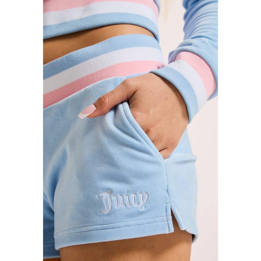 Juicy Couture Velour Stripe Booty Shorts