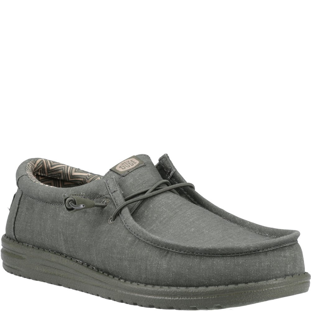 HEYDUDE Wally Stretch Canvas Slip on Shoe
