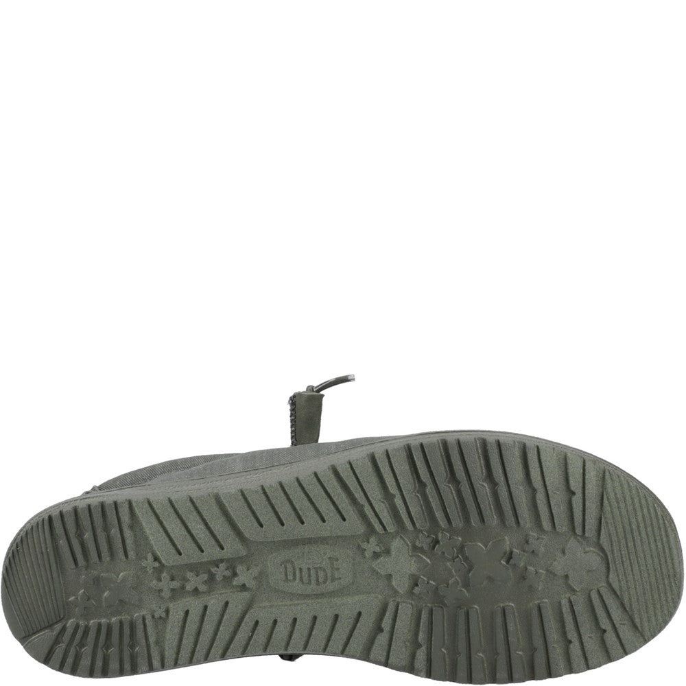 HEYDUDE Wally Stretch Canvas Slip on Shoe