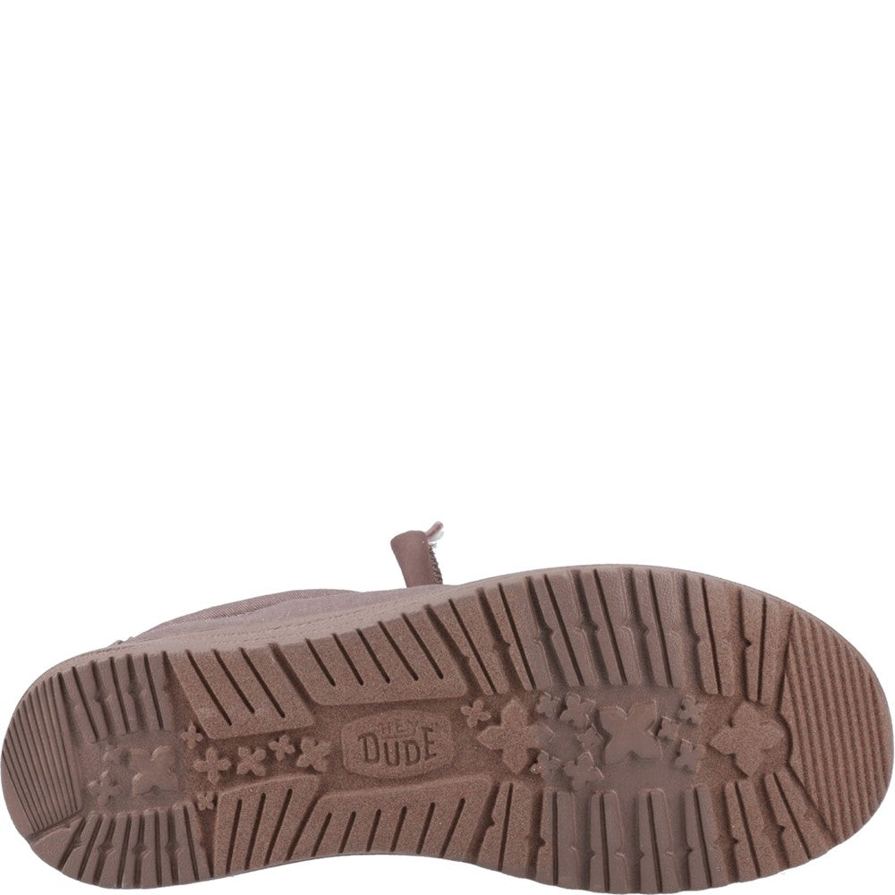HEYDUDE Wally Stretch Canvas Slip on Shoe