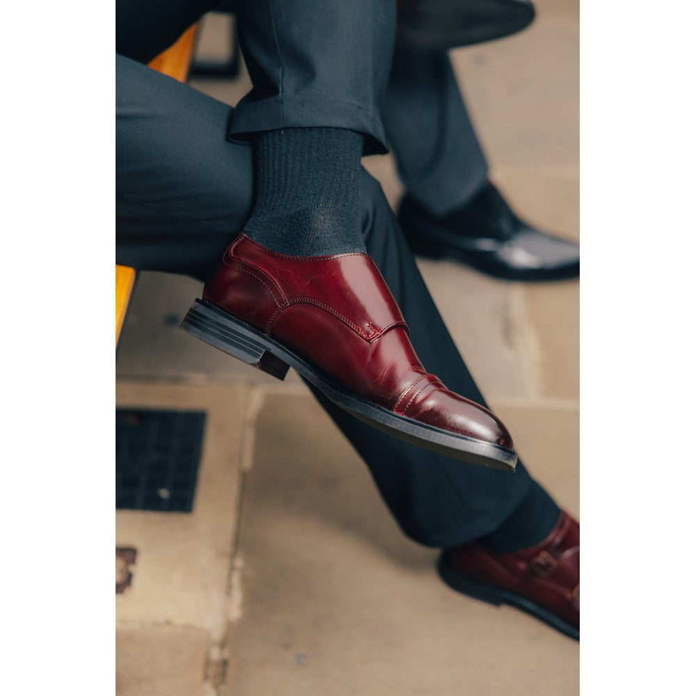 Base London Taper Double Monk Shoes