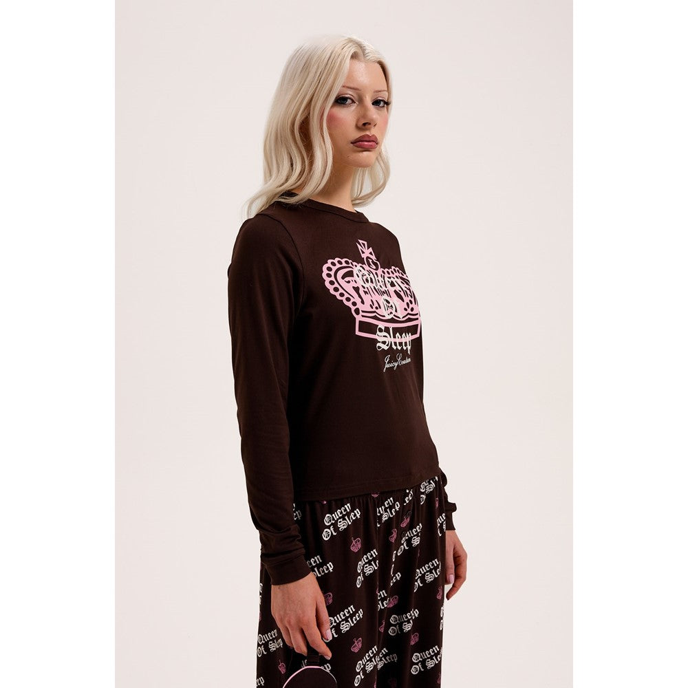 Juicy Couture Queen Of Sleep Ls Pyjama Set