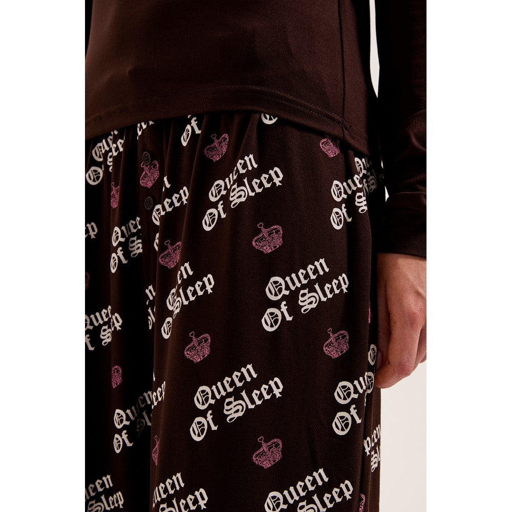 Juicy Couture Queen Of Sleep Ls Pyjama Set