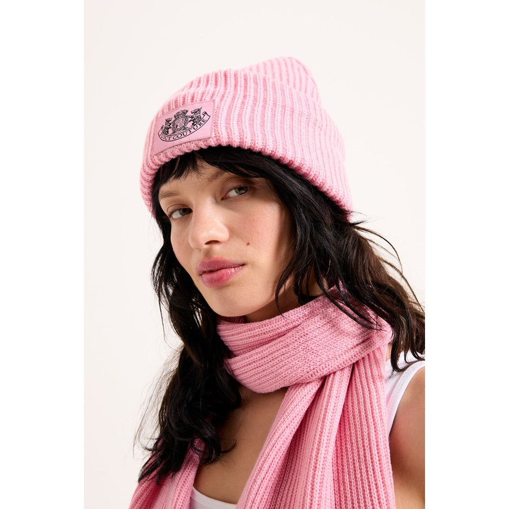 Juicy Couture Crest Scarf and Beanie Set