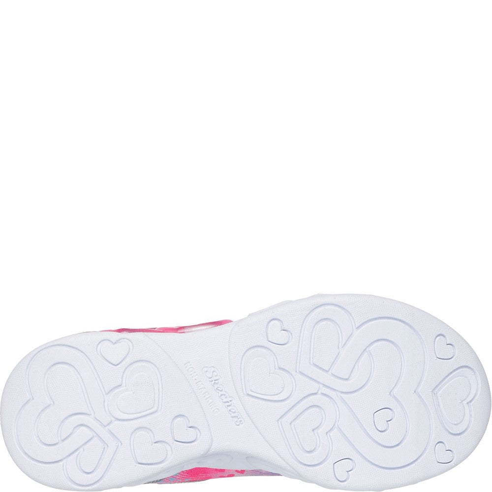 Skechers Infinite Heart Lights Heart Jewels Trainer
