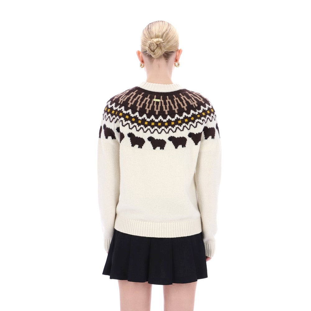 Hunter Ashie Crew Fair Isle Knit