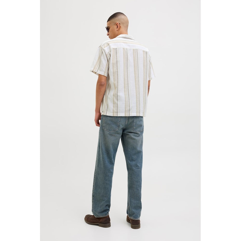 Jack & Jones Premium revere collar linen shirt