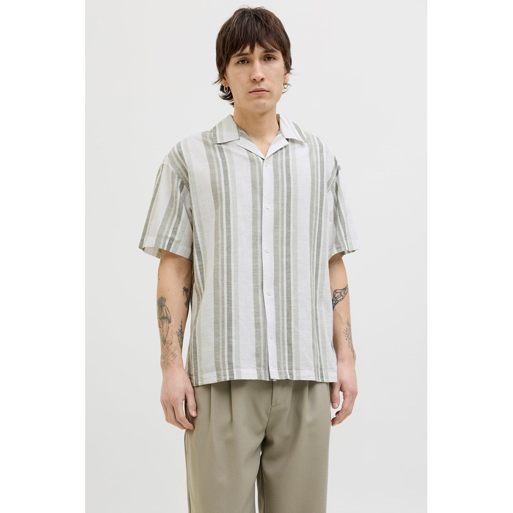 Jack & Jones Premium revere collar linen shirt