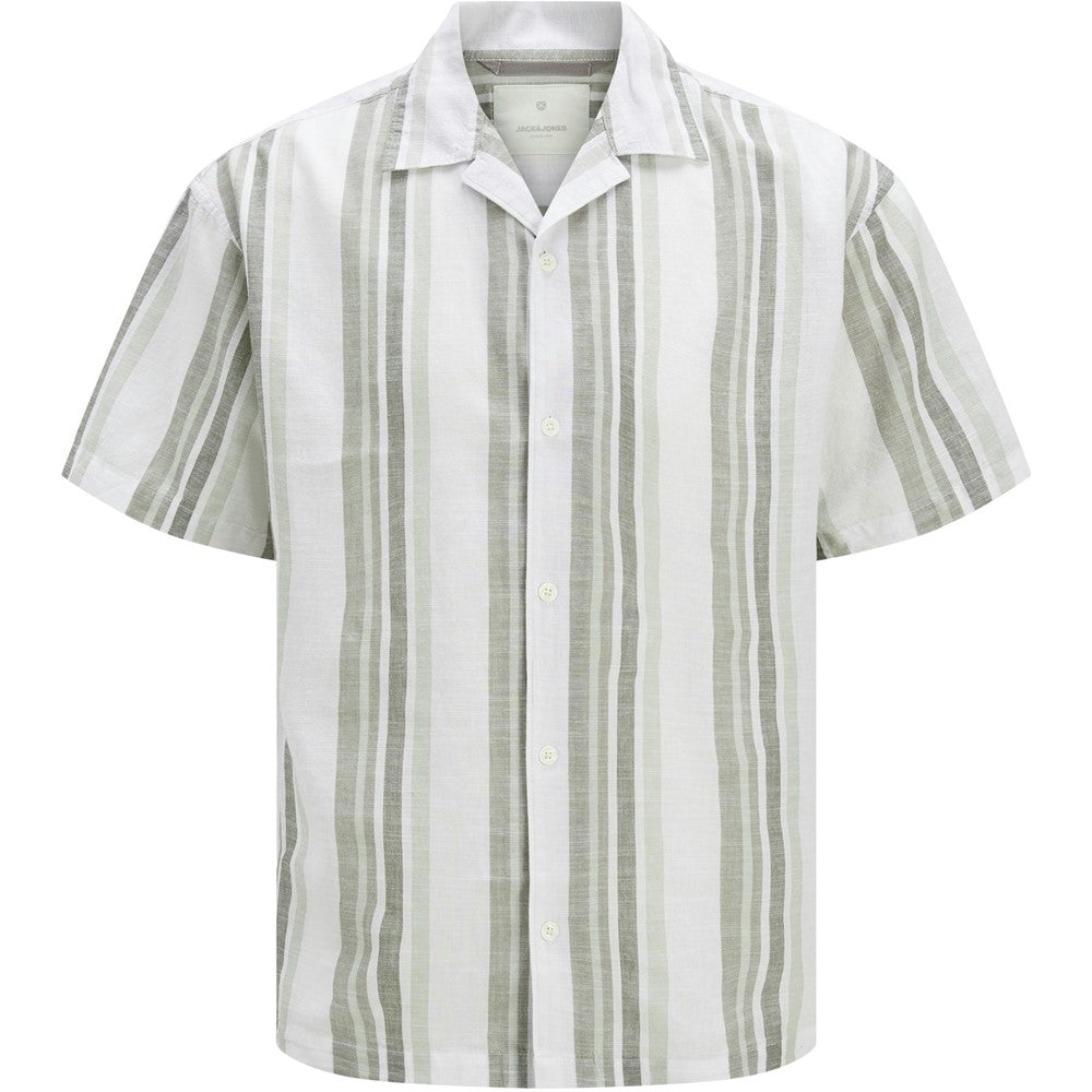 Jack & Jones Premium revere collar linen shirt