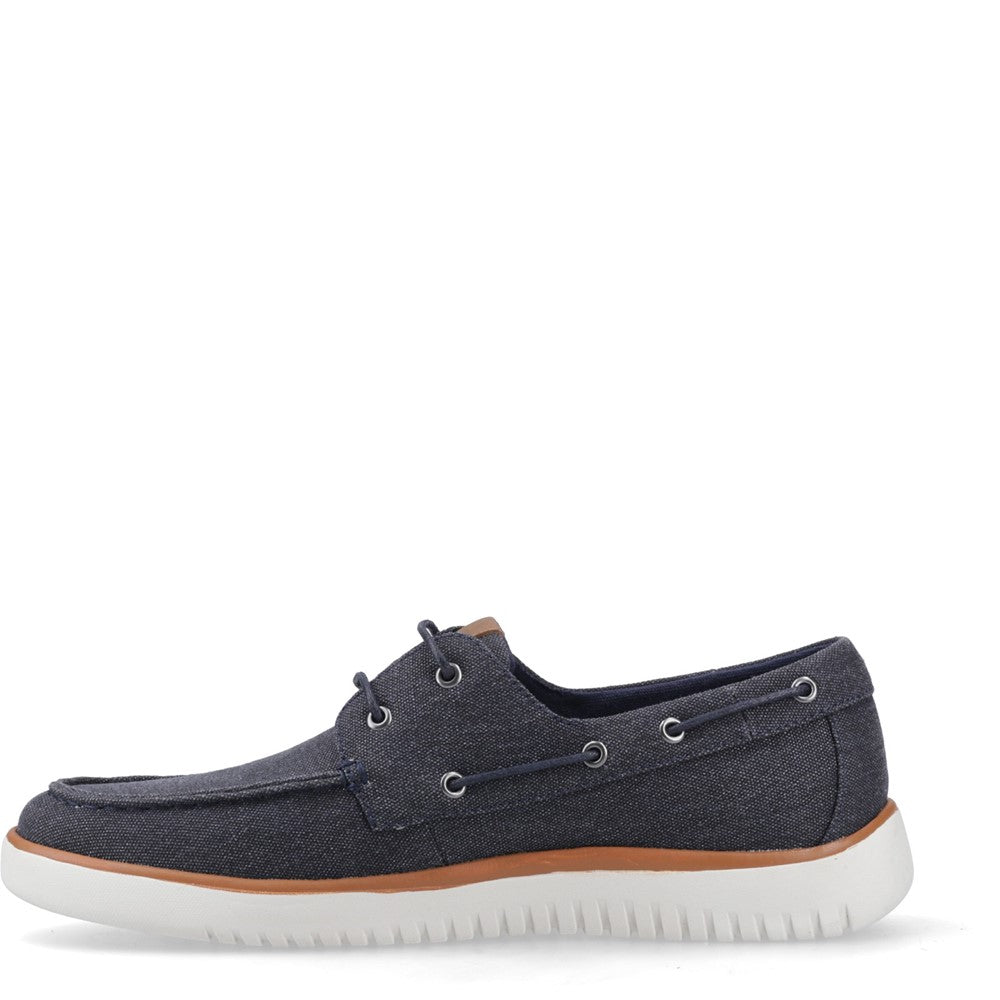 Hush Puppies Daniel Canvas Boat Shoes