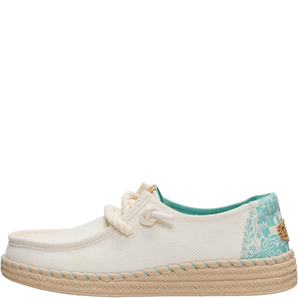 HEYDUDE Wendy Espadrille Hibiscus Shoes