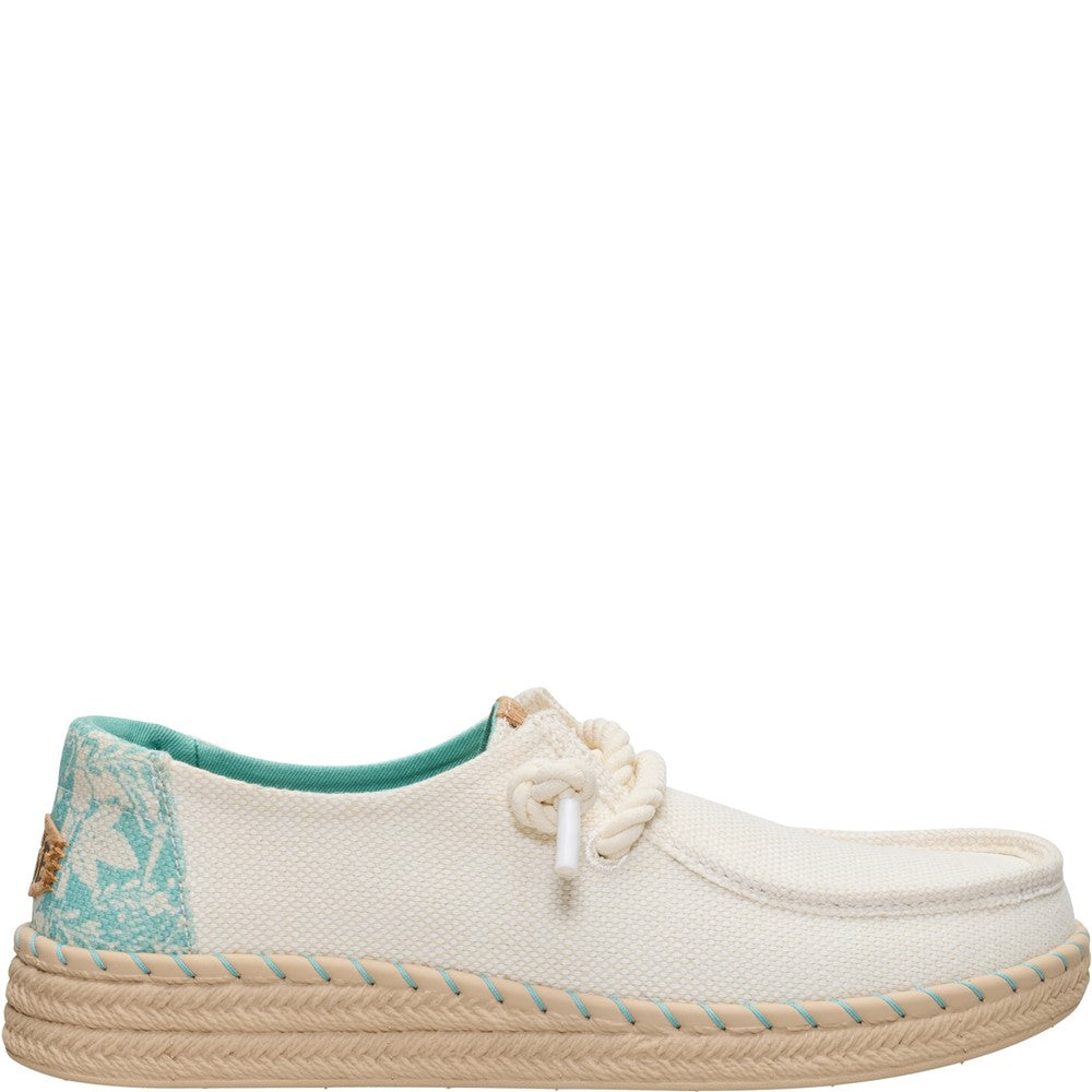 HEYDUDE Wendy Espadrille Hibiscus Shoes