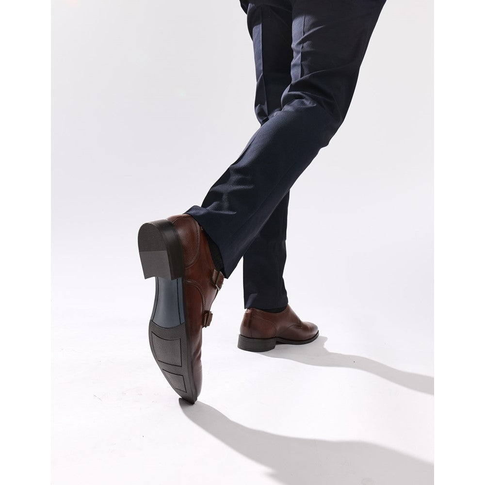 Base London Cleric Washed Double Monk Shoes