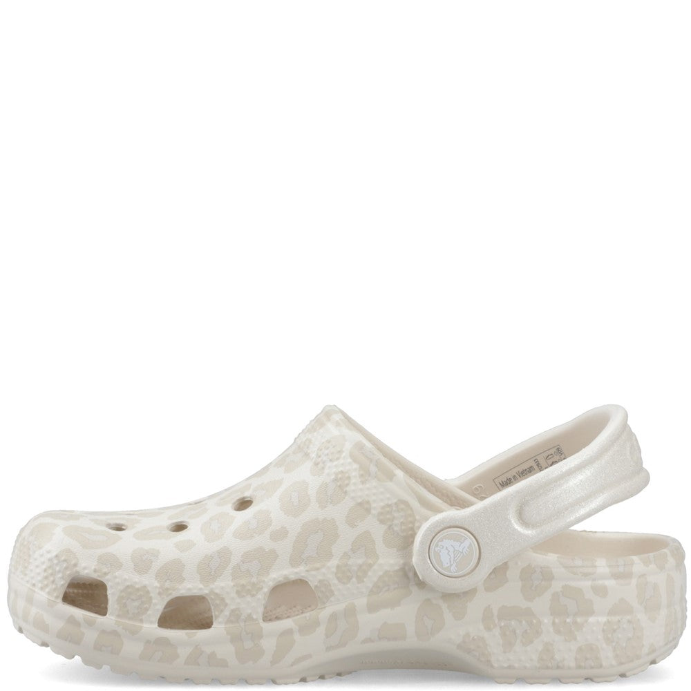 Crocs Kids Classic Animal Glitter Clogs