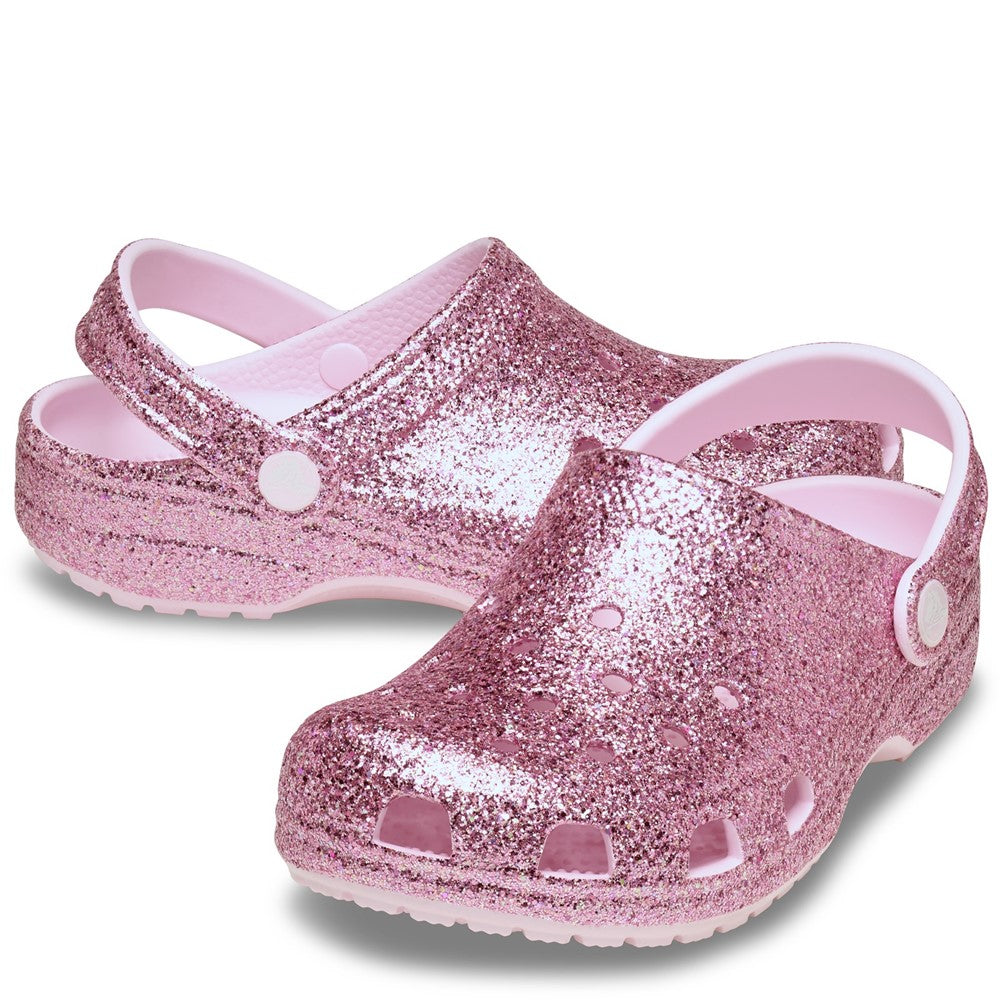 Crocs Kids Classic Chunky Glitter Clogs