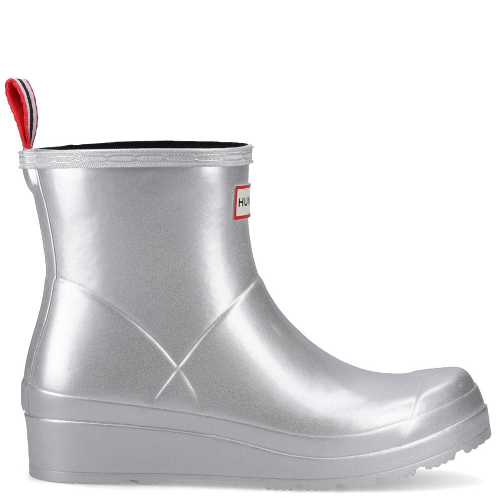 Hunter Play Short Metallic Wellington Boots