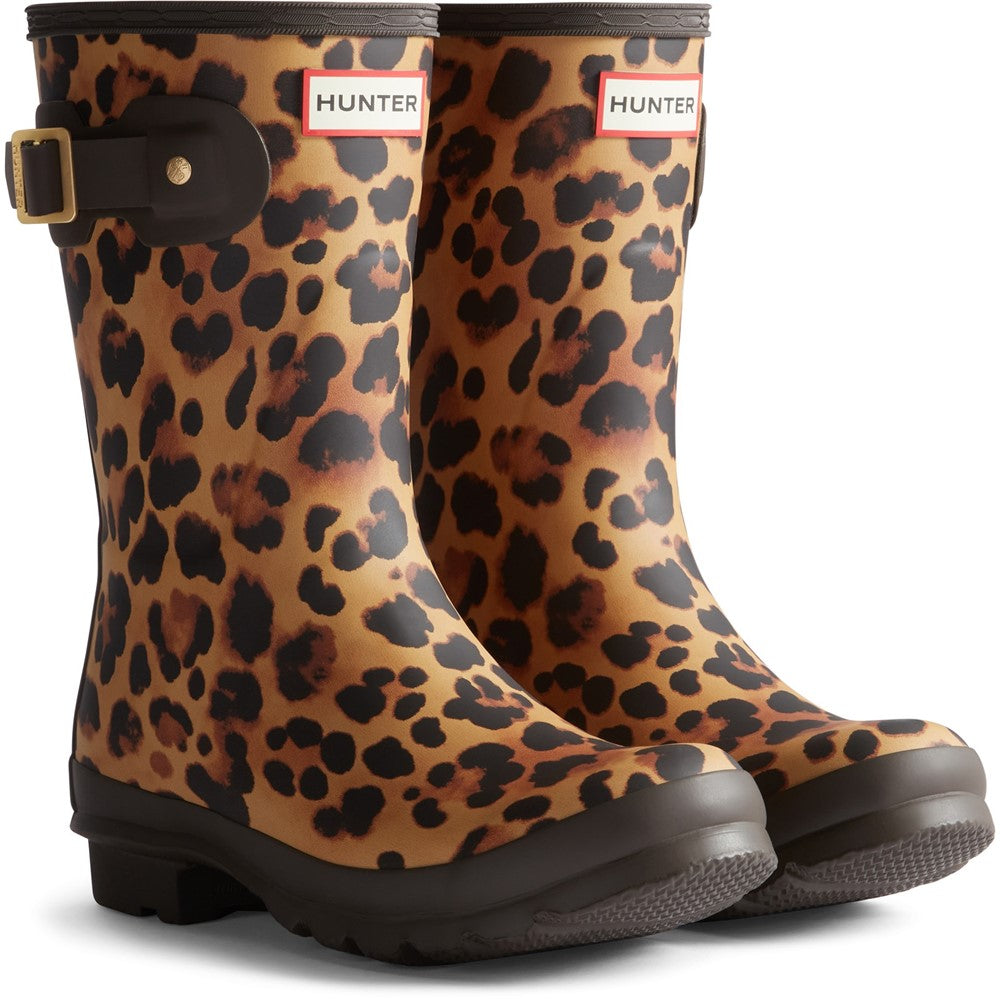 Hunter Original Short Leopard Wellington Boots
