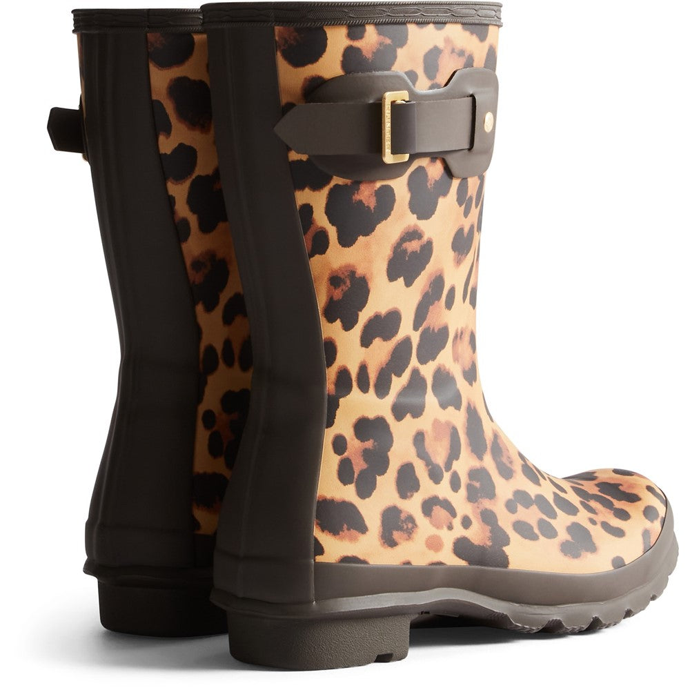 Hunter Original Short Leopard Wellington Boots