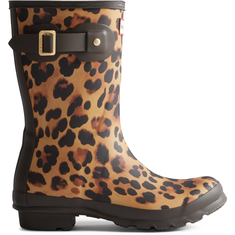 Hunter Original Short Leopard Wellington Boots