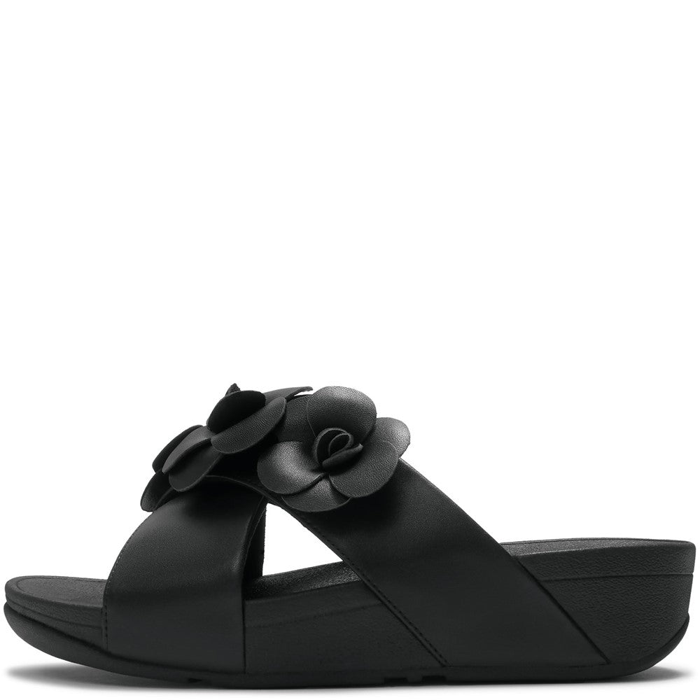 Fitflop Lulu Flower Cross Slides
