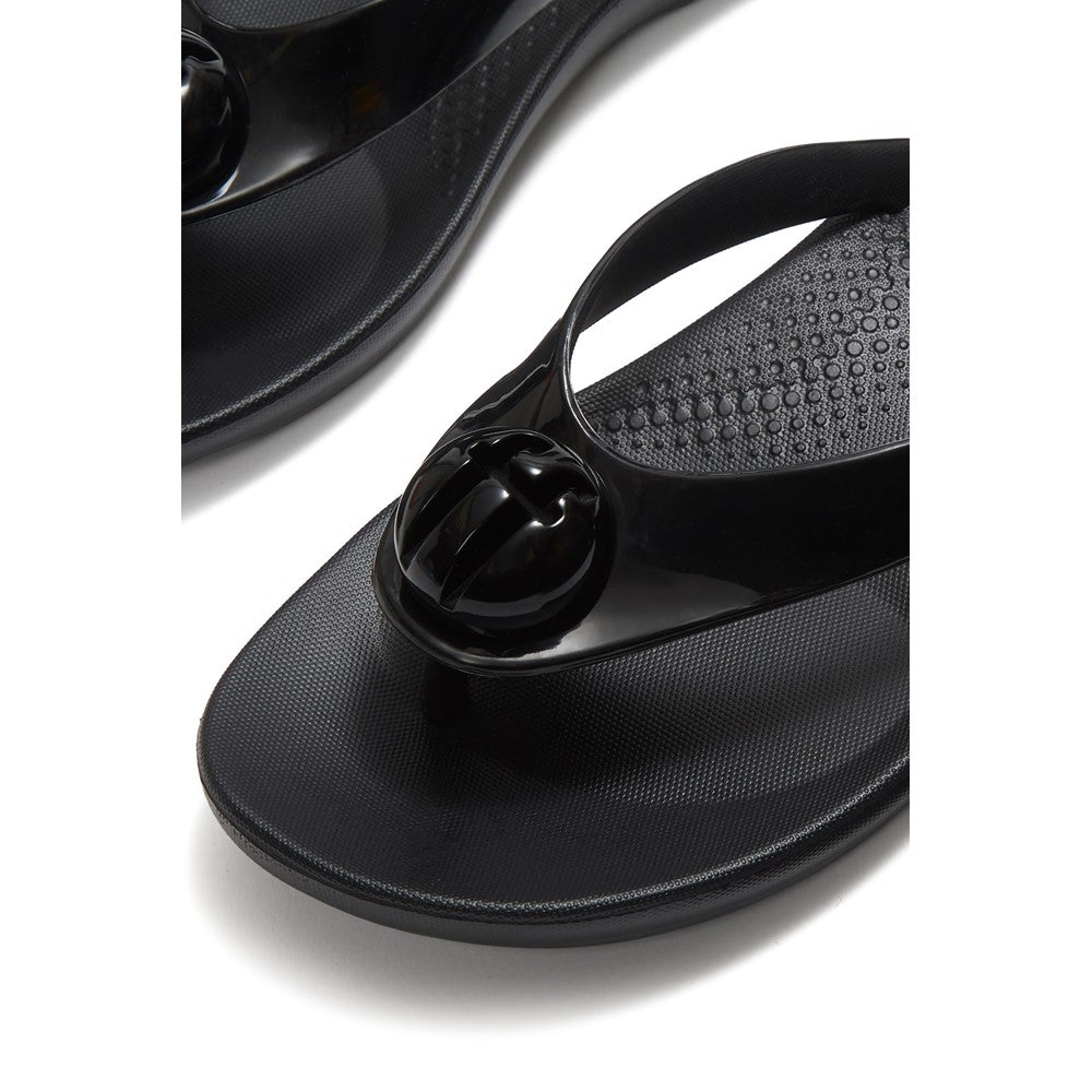 Fitflop iQushion Glossy-Button Flip-Flops