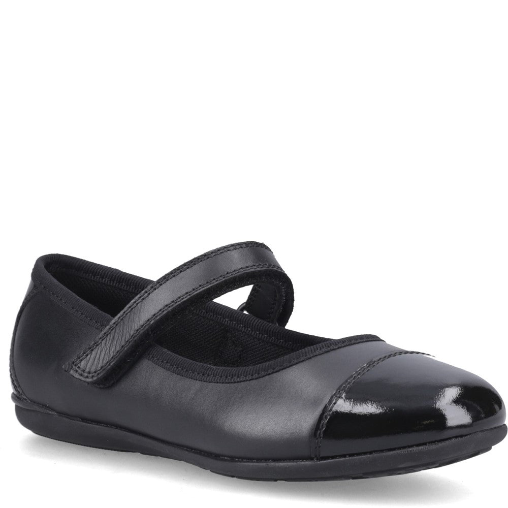 Hush Puppies Lottie Ballerina Junior School Shoes