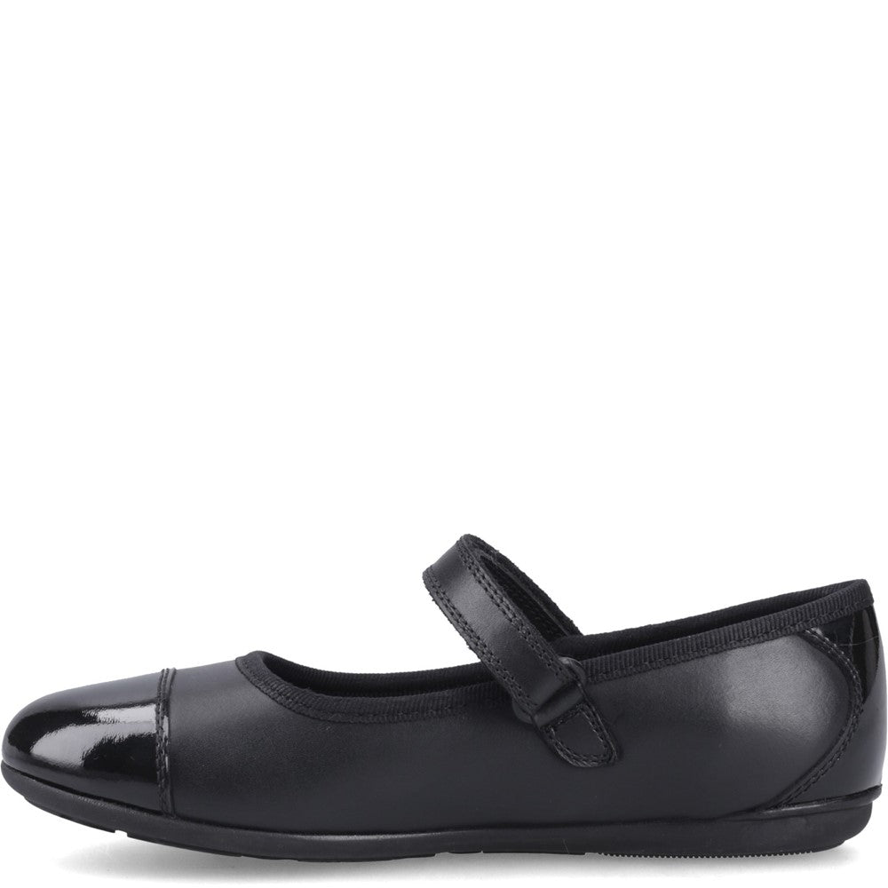 Hush Puppies Lottie Ballerina Junior School Shoes