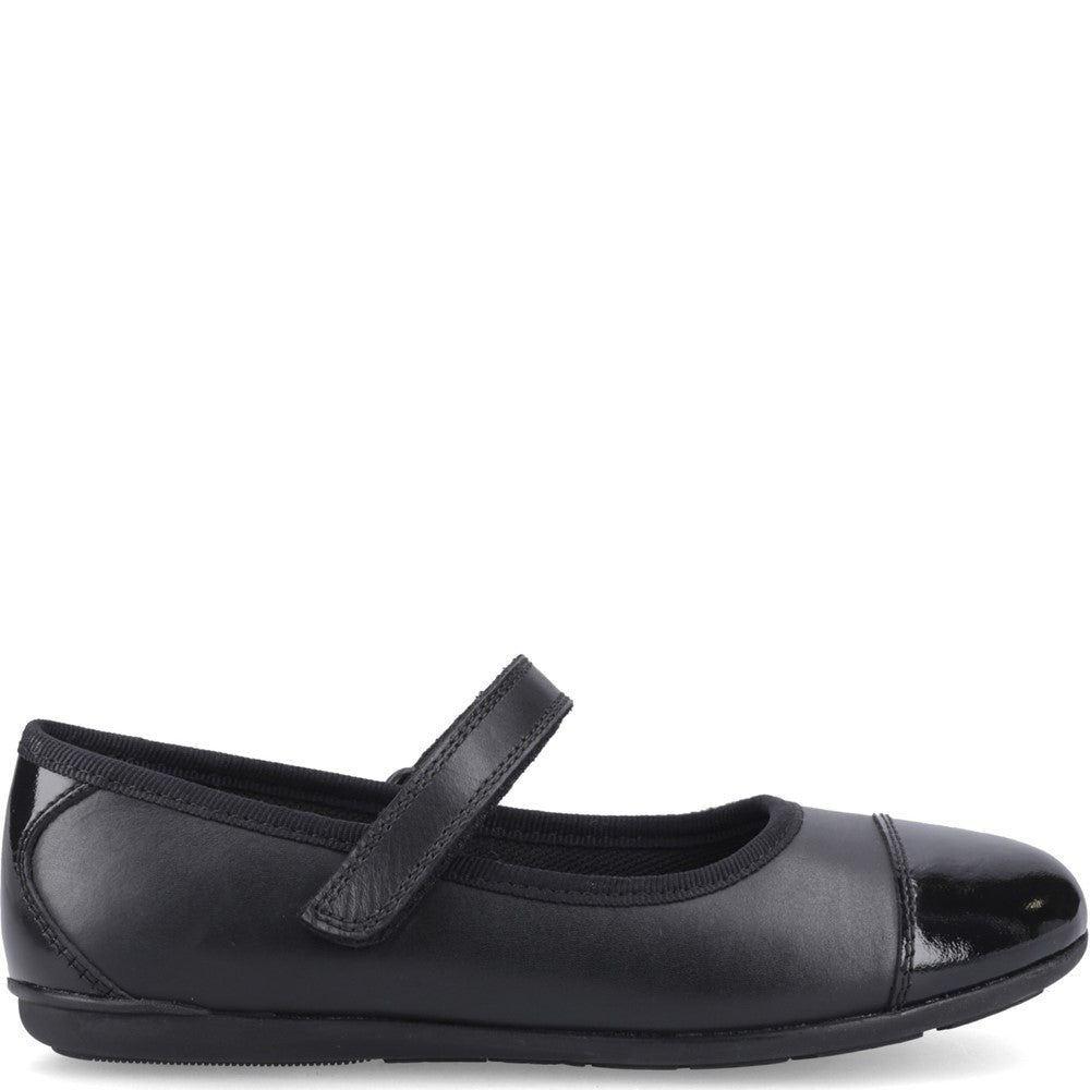 Hush Puppies Lottie Ballerina Junior School Shoes