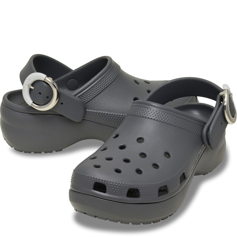 Crocs Classic Platform Buckle Clogs