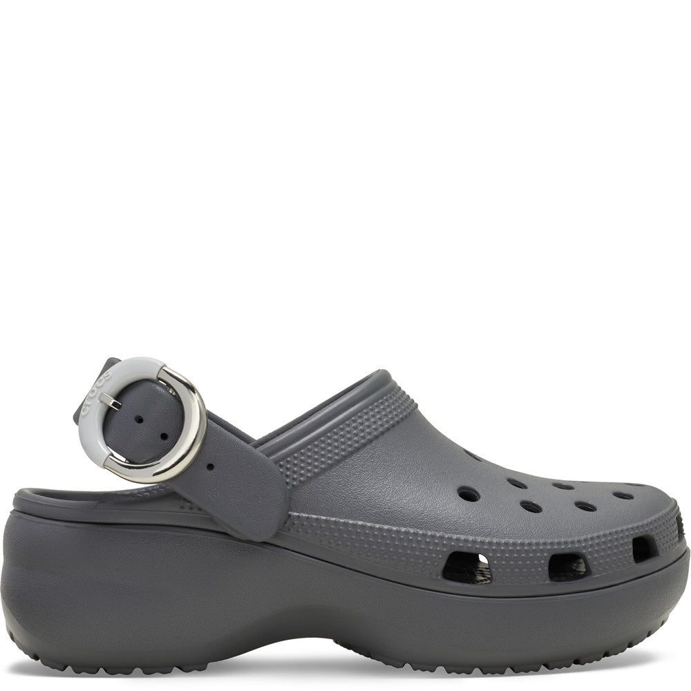 Crocs Classic Platform Buckle Clogs