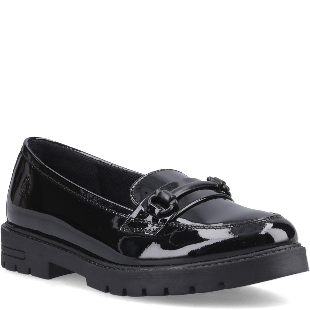 Hush Puppies Hazel Snaffle Patent Senior School Shoes