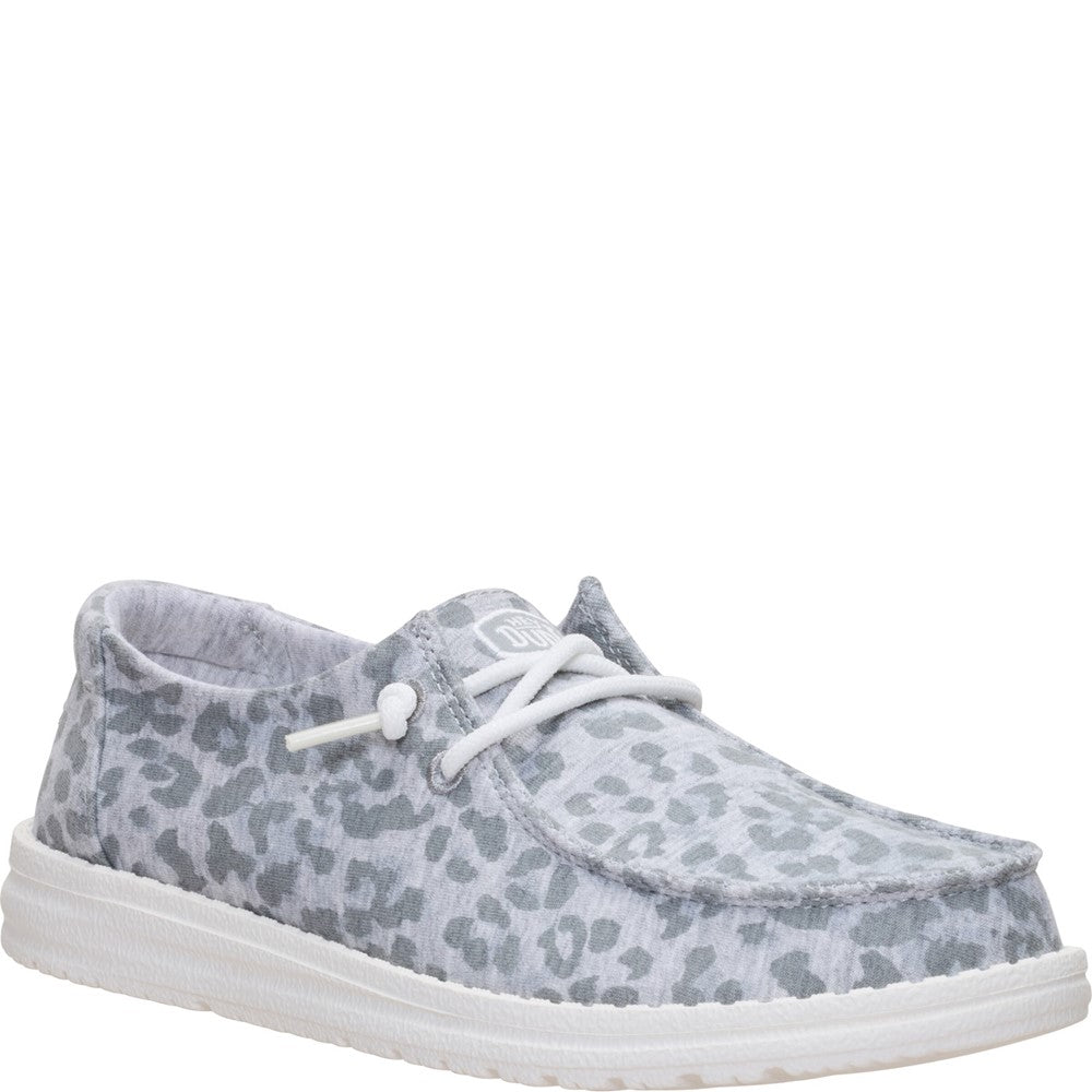HEYDUDE Wendy Stretch Jersey Leopard Slip on Shoes