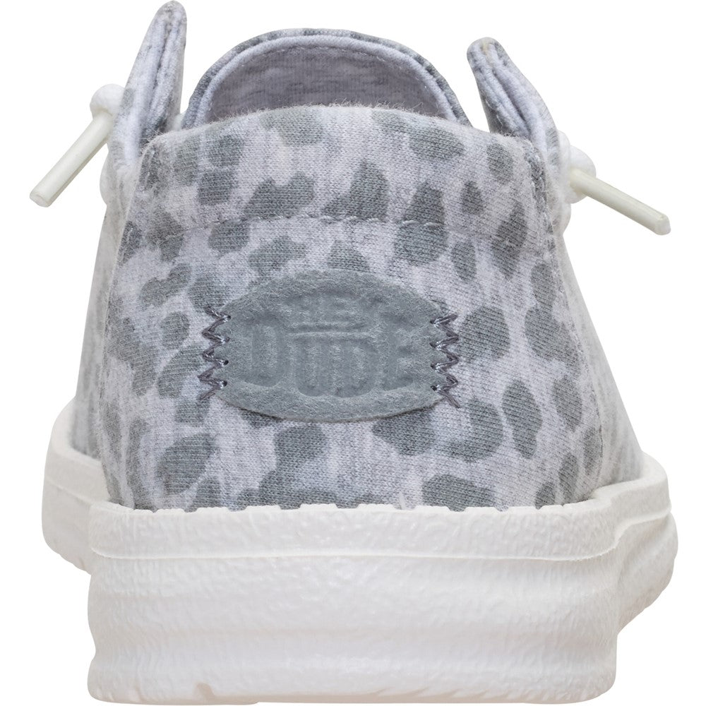 HEYDUDE Wendy Stretch Jersey Leopard Slip on Shoes