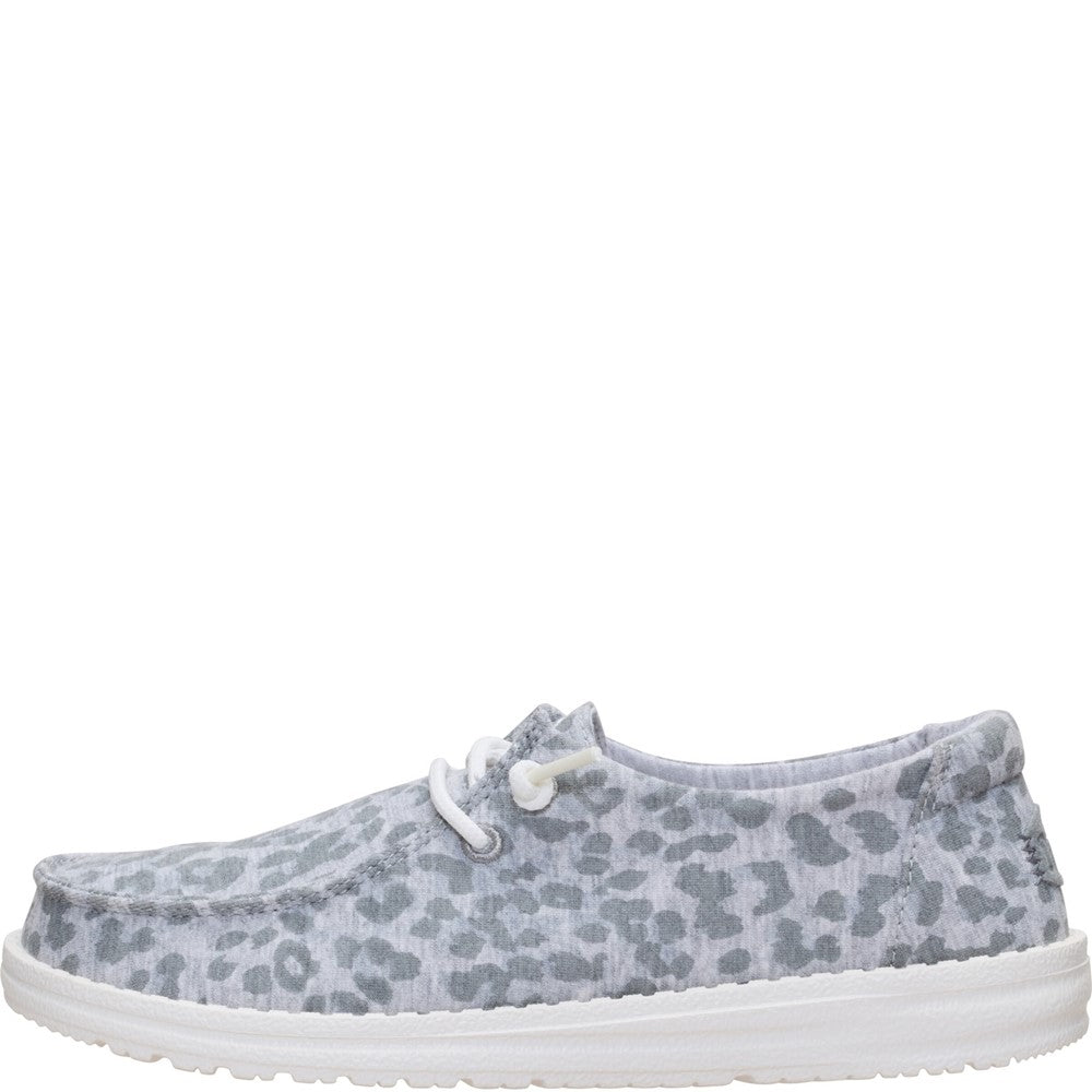 HEYDUDE Wendy Stretch Jersey Leopard Slip on Shoes