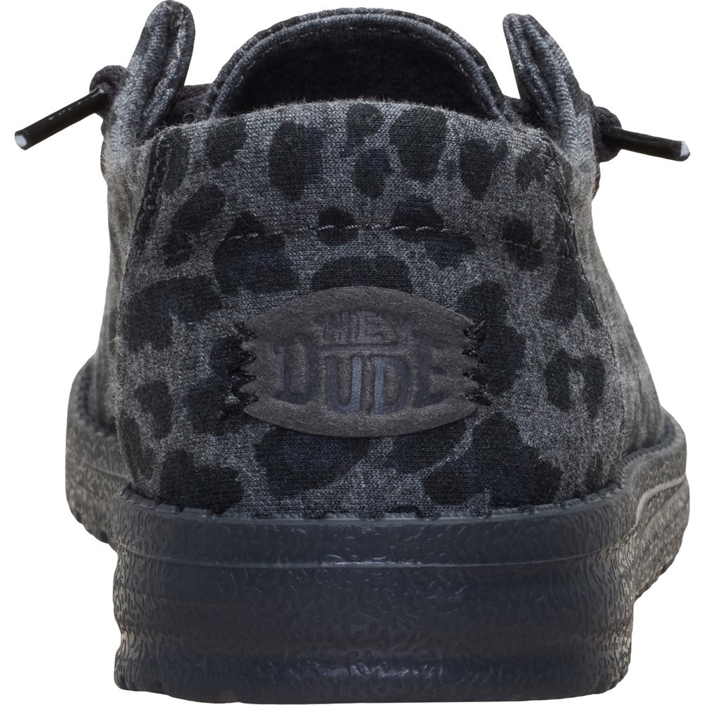 HEYDUDE Wendy Stretch Jersey Leopard Slip on Shoes