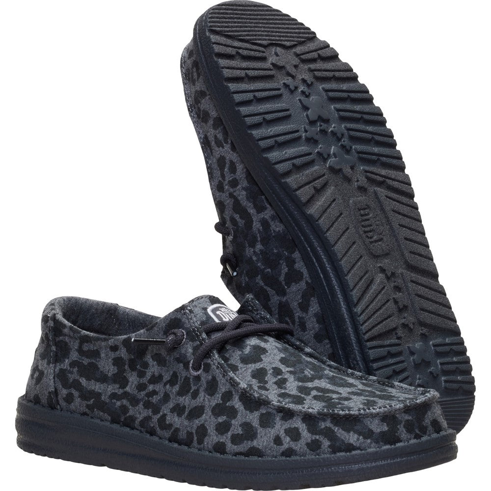 HEYDUDE Wendy Stretch Jersey Leopard Slip on Shoes