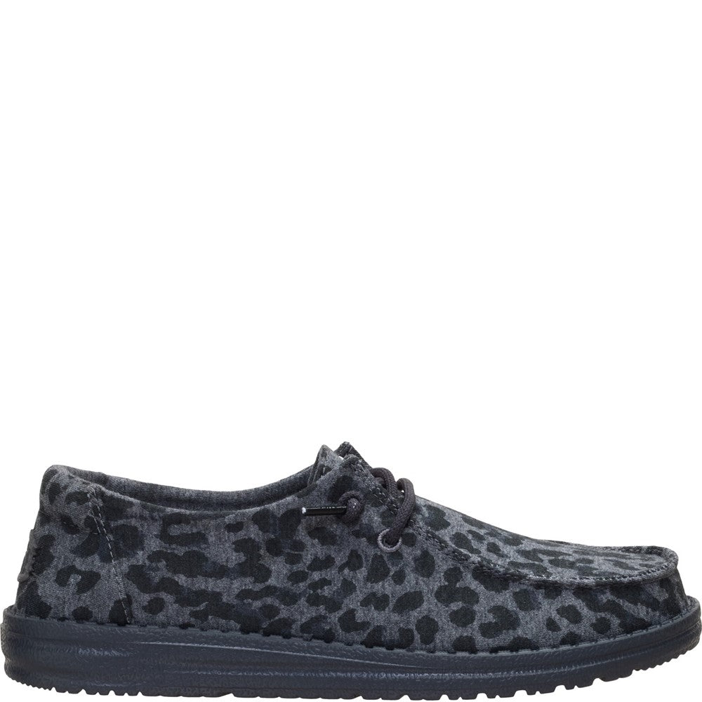 HEYDUDE Wendy Stretch Jersey Leopard Slip on Shoes