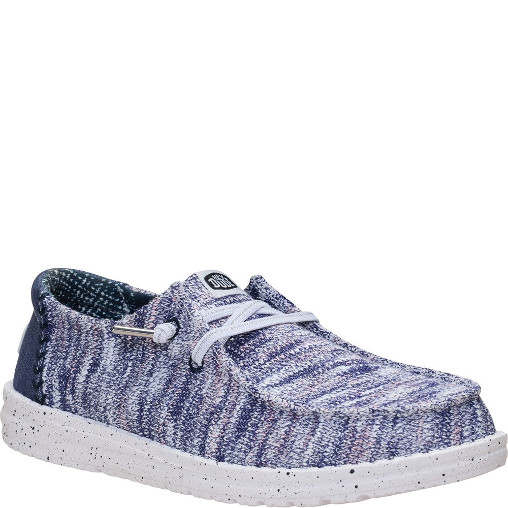 HEYDUDE Wendy Knit Shimmer Slip on Shoes