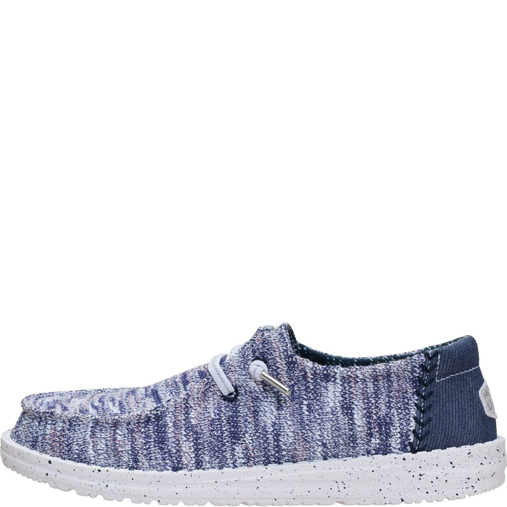 HEYDUDE Wendy Knit Shimmer Slip on Shoes