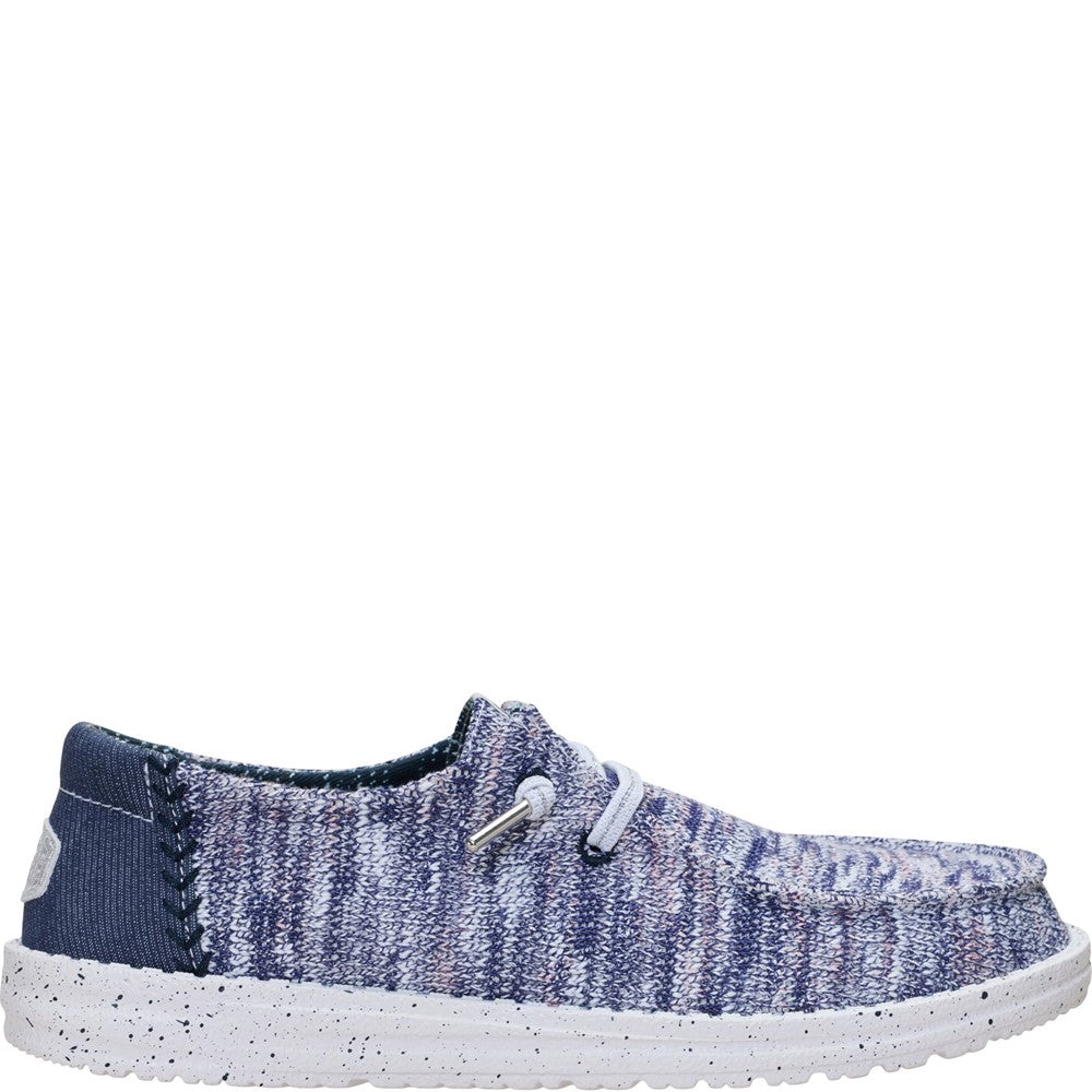 HEYDUDE Wendy Knit Shimmer Slip on Shoes