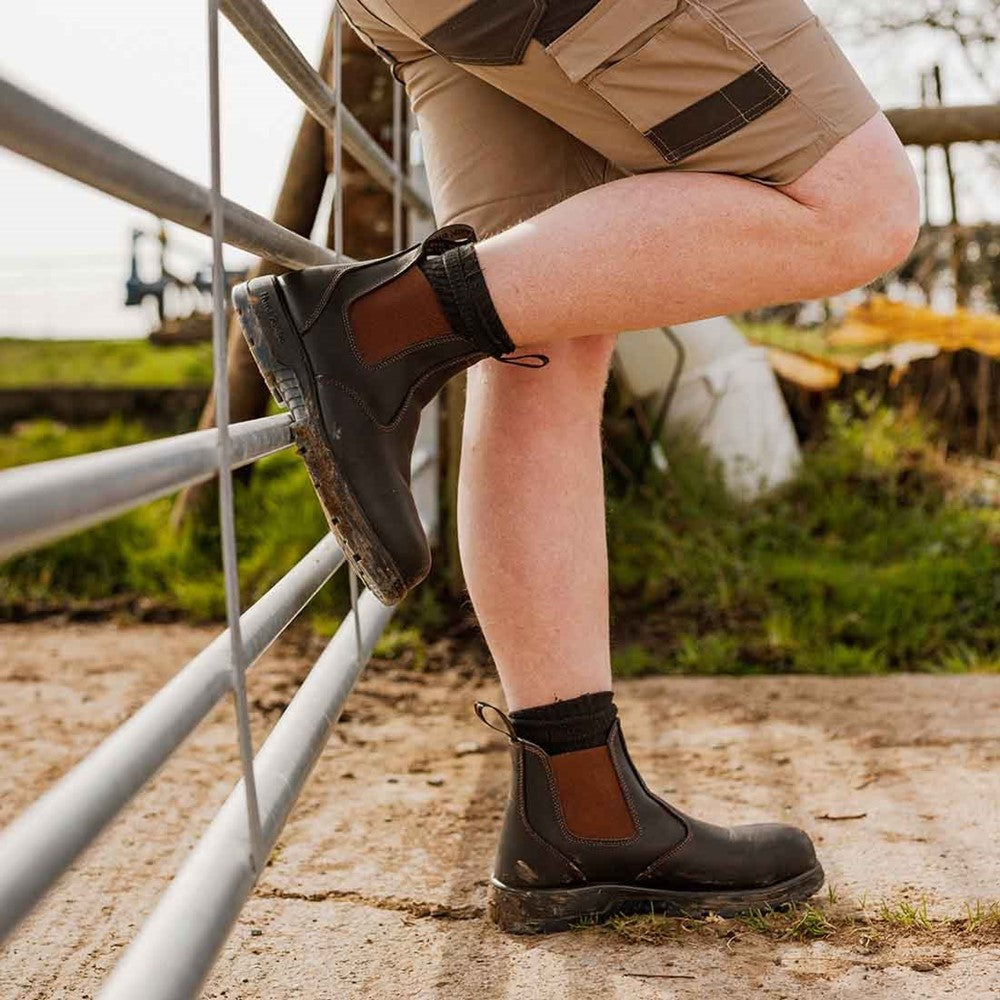 Hard Yakka Core Bamboo Rich Padded Crew Socks - 3 Pack
