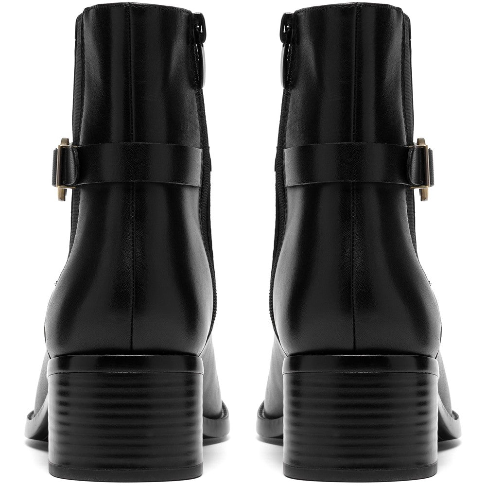 Clarks Wrenn Buckle Zip Boots