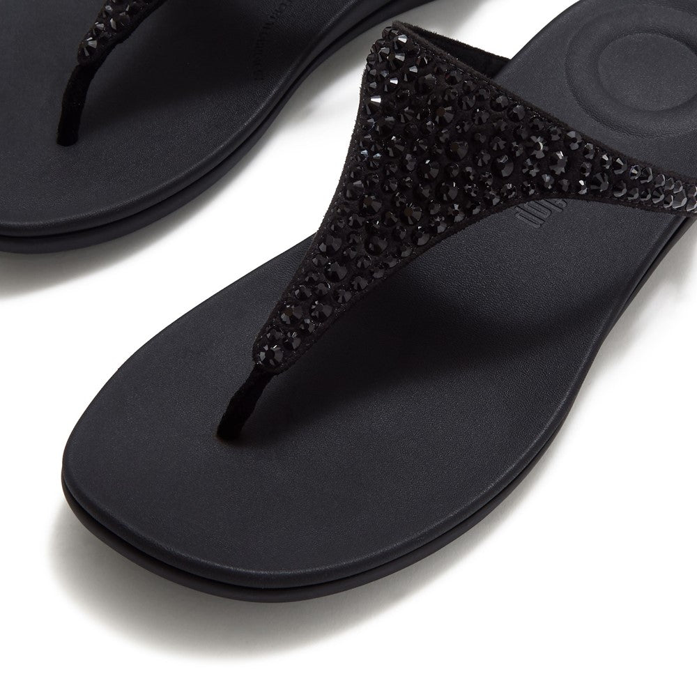 Fitflop Solay Mixed-Crystal Toe Post Sandals