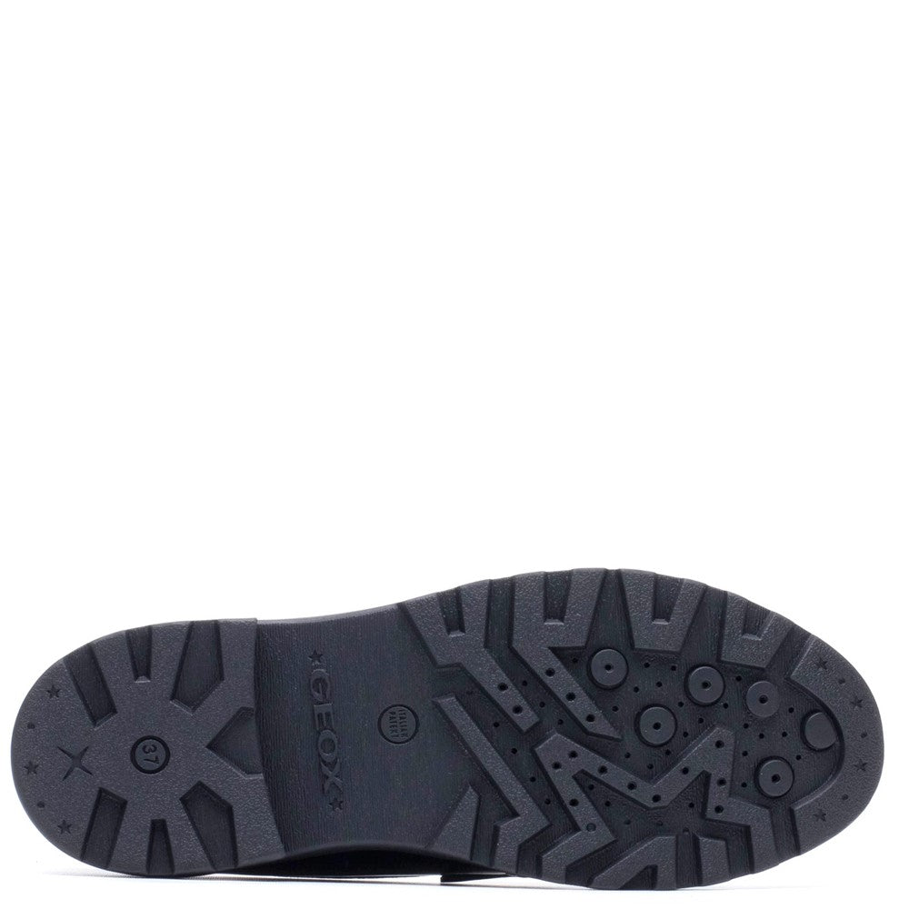 Geox J Casey G.C Smooth Leather Junior School Shoes