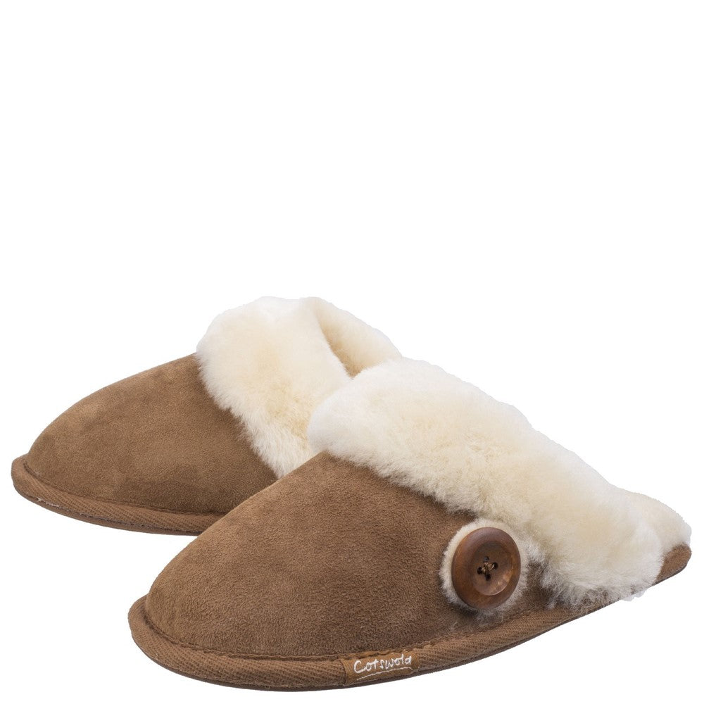 Cotswold Lechlade Sheepskin Mule Slipper