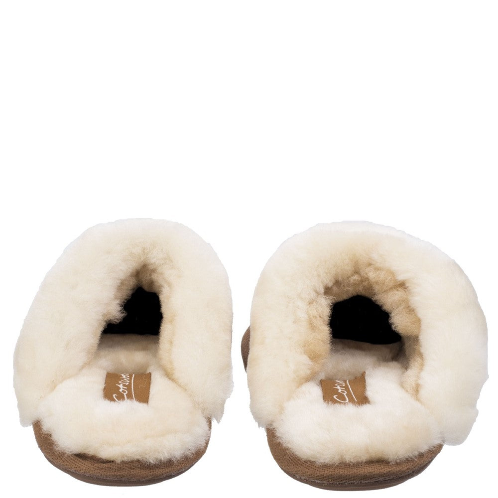Cotswold Lechlade Sheepskin Mule Slipper