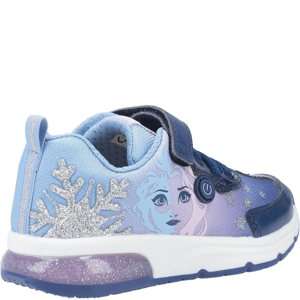 Geox J Spaceclub Girl D FROZEN Touch Fastening Trainer